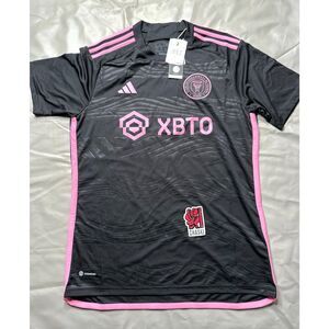 Adidas Inter Miami MLS 2023 Away Soccer Football Jersey Black HI1888 Men's large